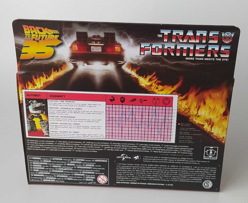 Transformers x Back to the Future Collaborative Generations Gigawatt