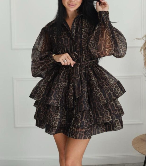 Сукня леопардова