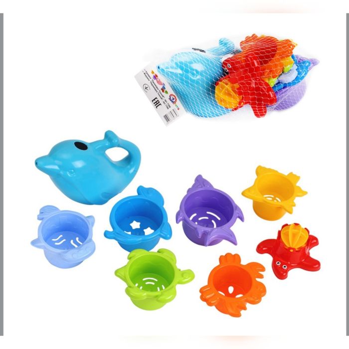 Відерця для купання для ванни іграшки пірамідка для води фонтанчик