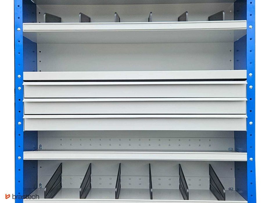 Organizer warsztatowy z przegrodami i szufladami NOWY 198x100x30 cm