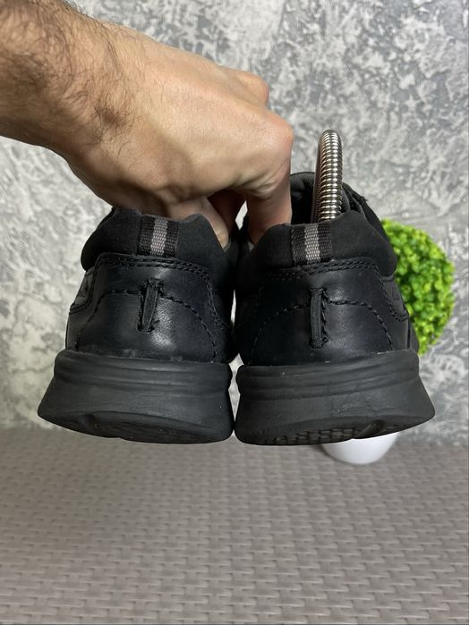 Clarks collection ботинки туфли 42 размер кожаные черные