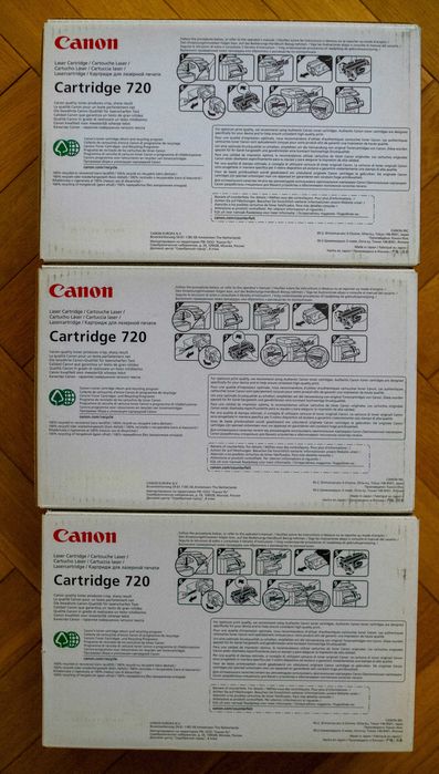 Oryginalny Canon 720 Toner CRG-720 MF6680dn i-SENSYS 5000 str 3 sztuki