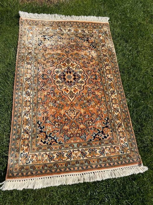 Nowy Jedwabny r.tkany dywan perski GHOUM / GHOM 105x64 galeria 7 tyś