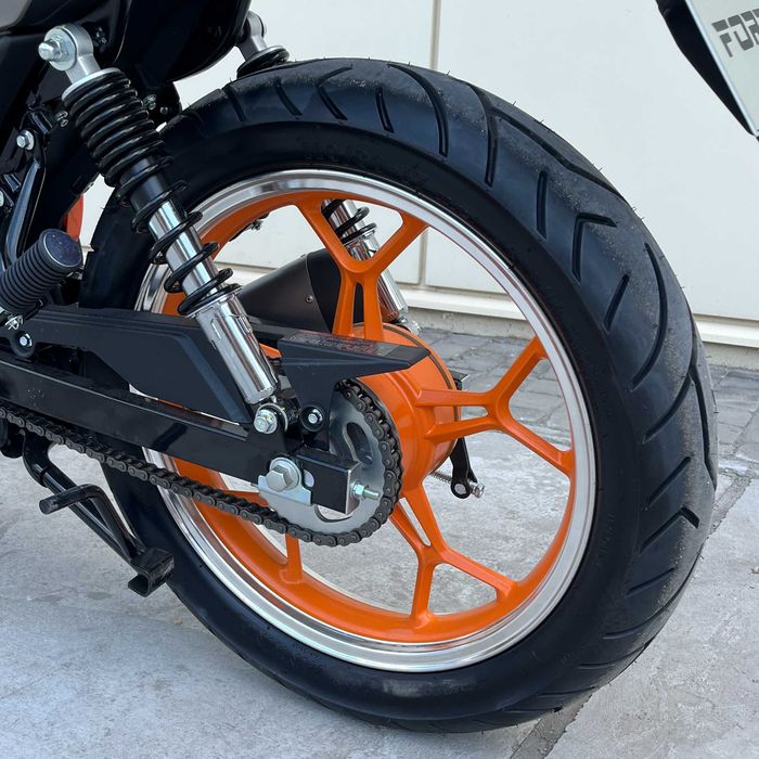 Мотоцикл SR-200X Forte (сіро-помаранчевий)
