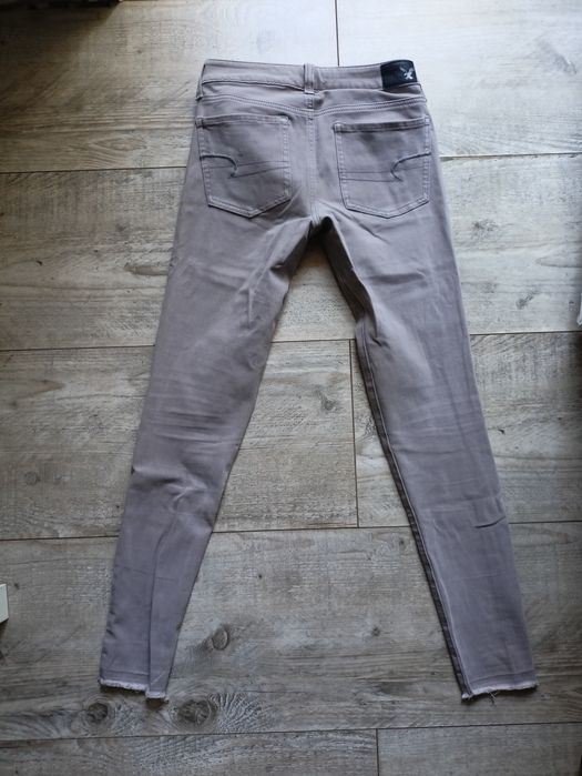 Spodnie jegginsy szare american eagle XS s