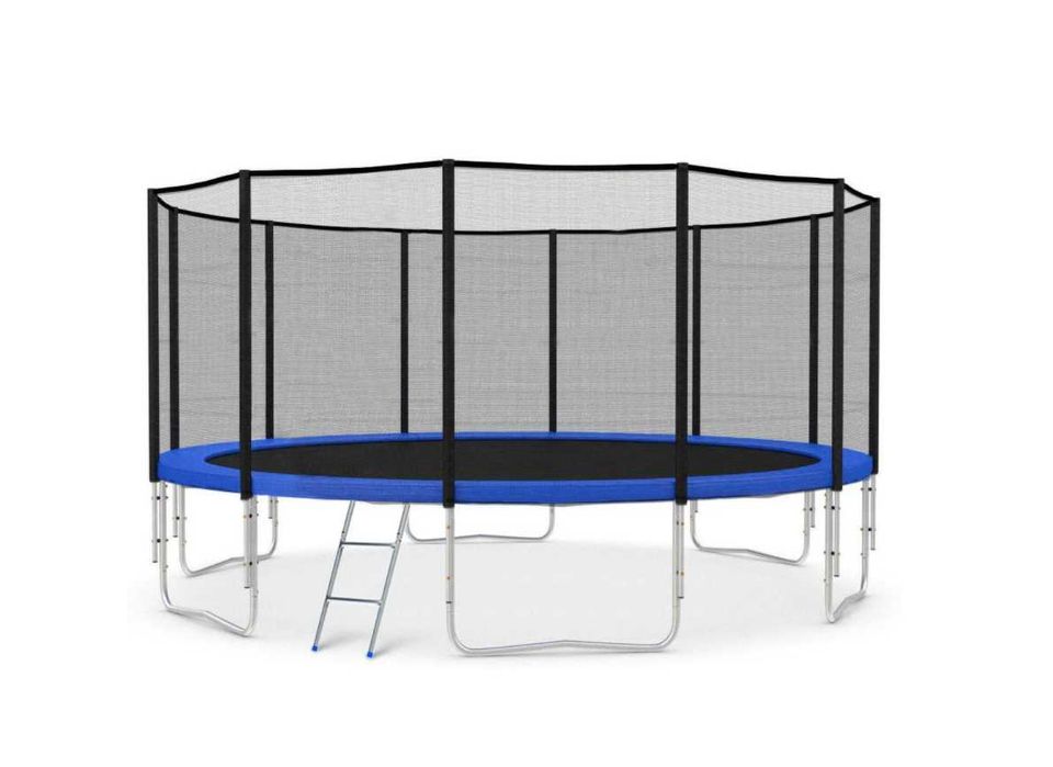 Батут Fiton Sky 183/252/312/ см+сітка+драбинка Польща/Якість
