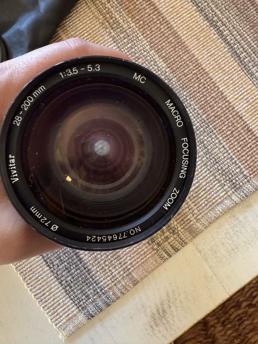 Lente de camara fotografica