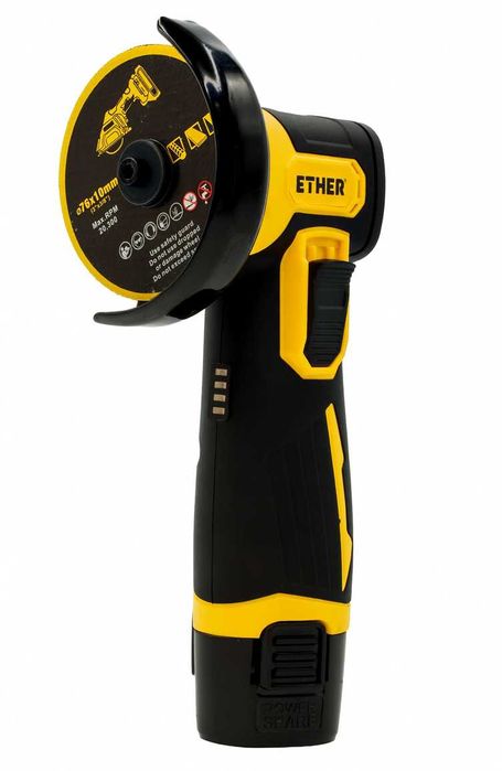 MINI SZLIFIERKA KĄTOWA Akumulatorowa bezszczotkowa ZESTAW 2Aku 7 Tarcz