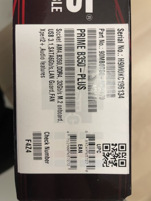 Płyta główna Asus Prime B350-Plus socket AM4