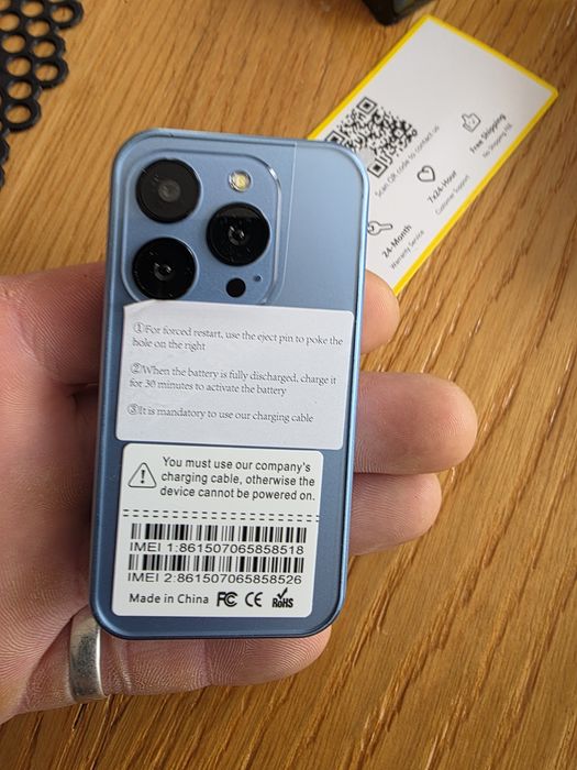 Mini Smartfon 3.0" 2GB RAM 16GB telefon