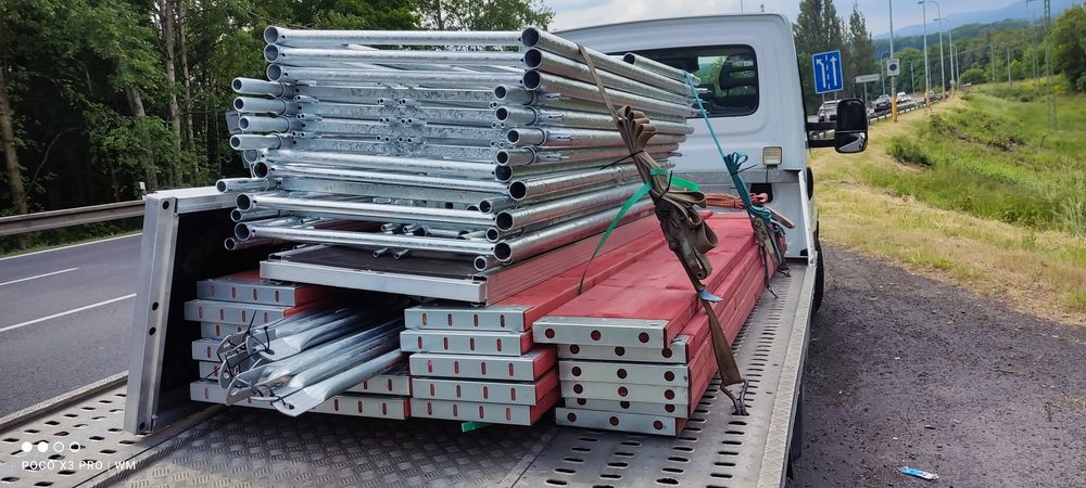 Rusztowanie elewacyjne ramowe  100m2 15x6.4 nowe z certyfikatem