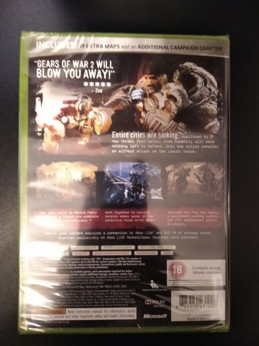 Gears of War 2 Xbox360 nowa w folii