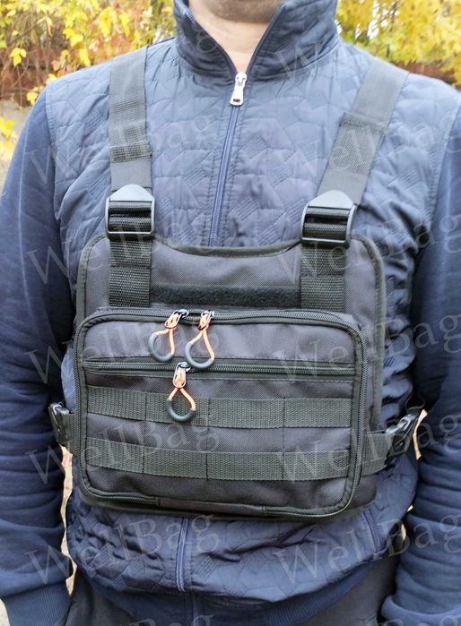 Нагрудна сумка / тактична сумка / розгрузка/ тактичний жилет/