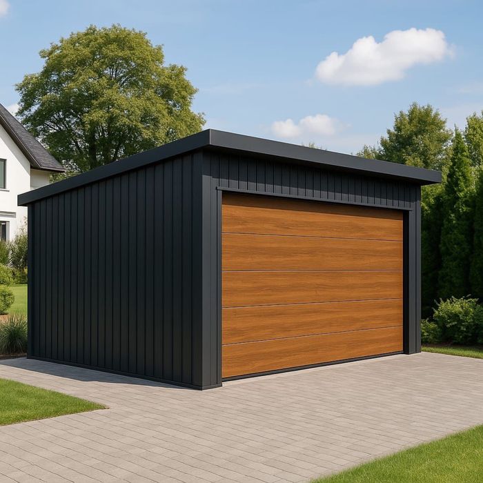 GARAŻ ocieplany z płyty warstwowej 3x5 4x6 5,8x6 5x7 PRODUCENT 35m2