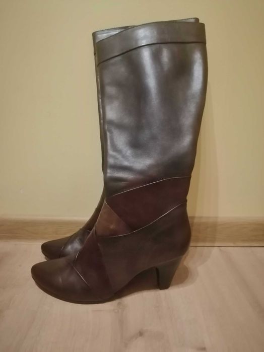 Eleganckie kozaki, skóra naturalna, 5th Avenue, R. 36