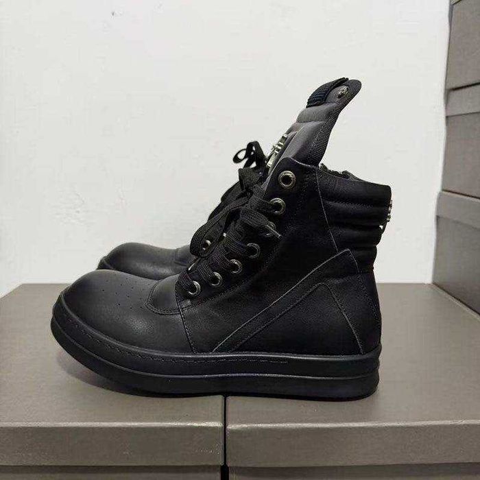 Ботинки Rick Owens x Chrome Hearts geobasket геобаскет