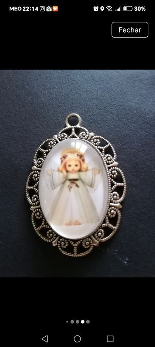Pingente de anjo em aço