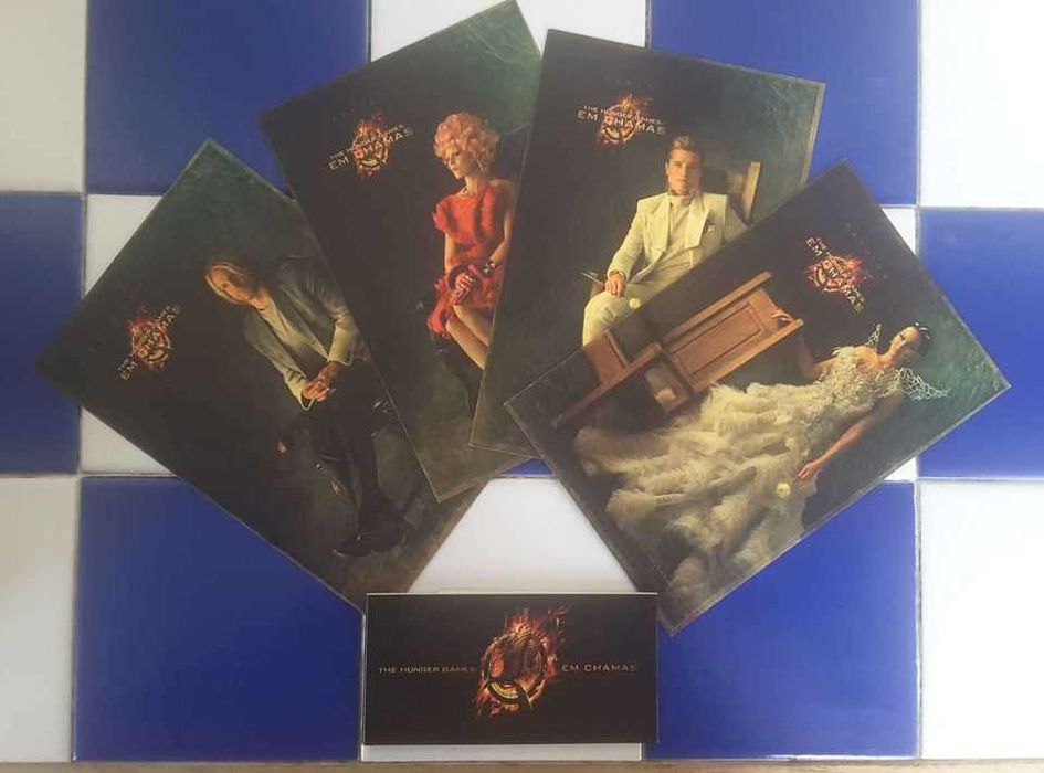 Pack de 4 Postais Promocionais "The Hunger Games - Em Chamas"