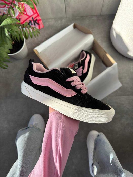 !SALE! Vans KNU Skool Black/Pink 36 37 38 39 40 41 ванс розові