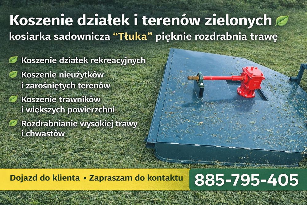 Koszenie/Ogrody/Sady/Nieużytki rolne/