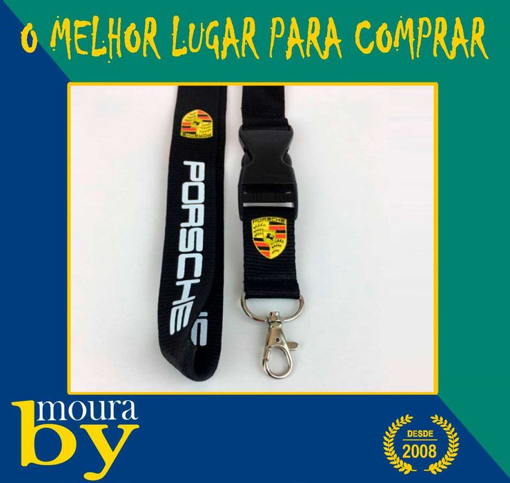 Fita de Pescoço ou Lanyard Porsche