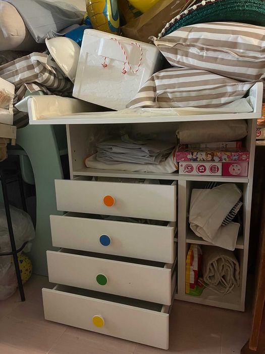 Berço + Muda fraldas IKEA Stuva 120 x 60