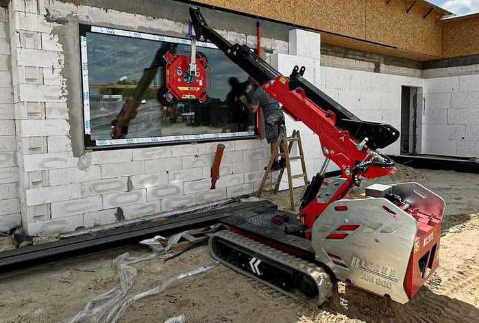 Mini Żuraw 6,75m 900 kg Manipulator SSawka 600 kg Wynajem