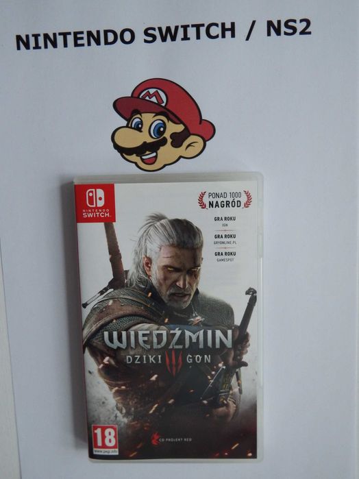 GRA Nintendo SWITCH / NS2 Wiedźmin 3 Dziki Gon PL gra PO POLSKU !