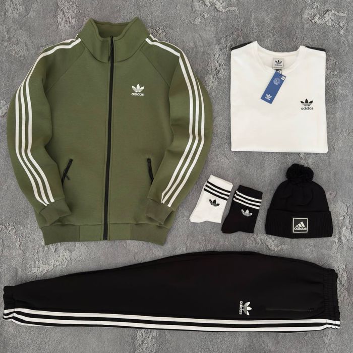 Чоловічий зимній спортивний костюм адідас набір Adidas [4в1] [XS-3XL]