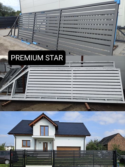 Brama przesuwna panelowa 3D, fi 5mm 5mx1,42m COMFORT, ocynk+RAL, inne