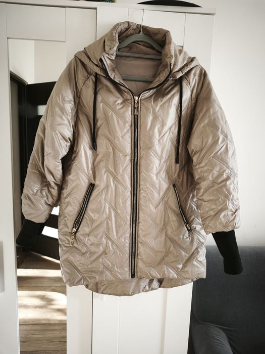 Lekka kurtka przejściowa kolor cappuccino