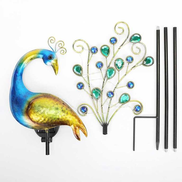 Paw Solarny Świecąca Led Ozdoba Solarna Ogrodowa Dekoracja Wbijana