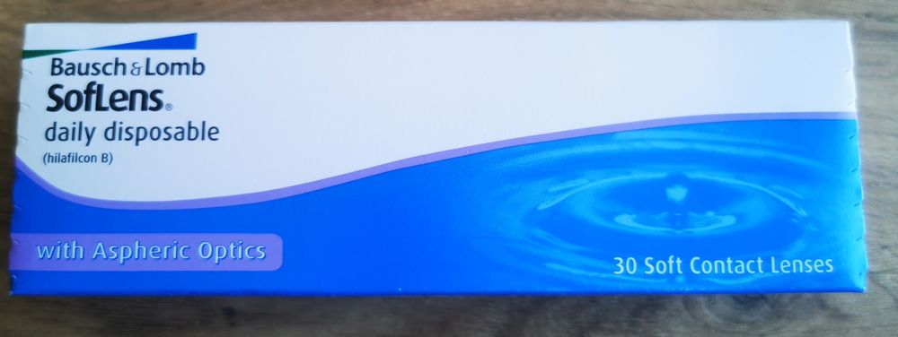 Soczewki korekcyjne firmy Busch & Lomb, moc - 2.0