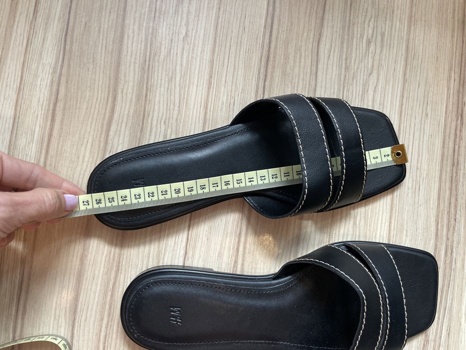 H&M klapki, nowe / 39, ale dobre na 40 !!