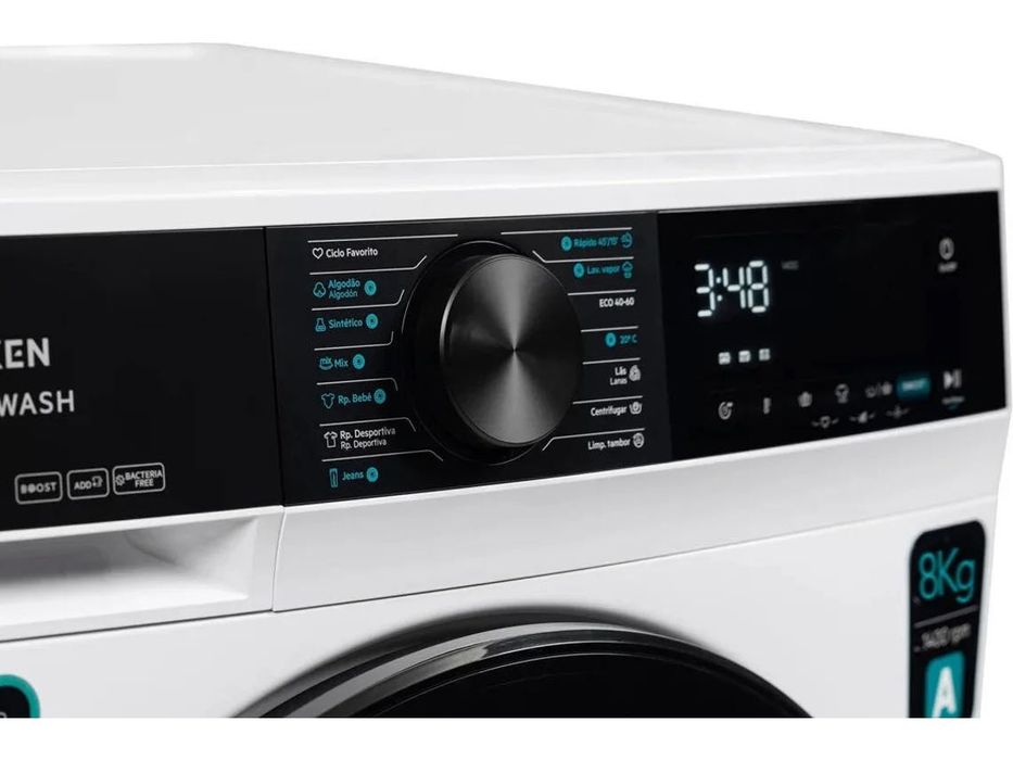 Máquina de Lavar Roupa (8 kg - 1400 rpm - Branco)