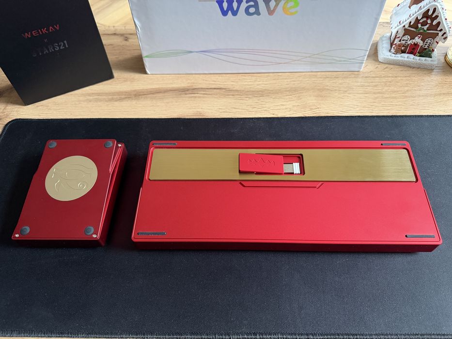 Klawiatura mechaniczna custom PMO Wave75 pro gamingowa CERAKEYS vertex