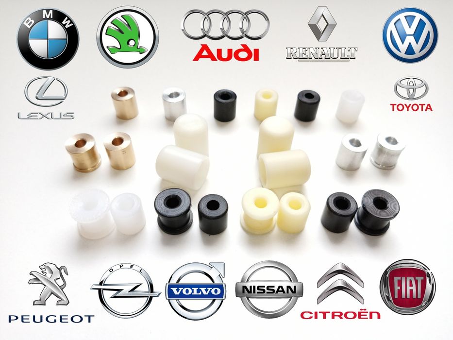 Втулки обмежувача дверки Peugeot, Opel, Volvo, VW, Citroen, Fiat, BMW