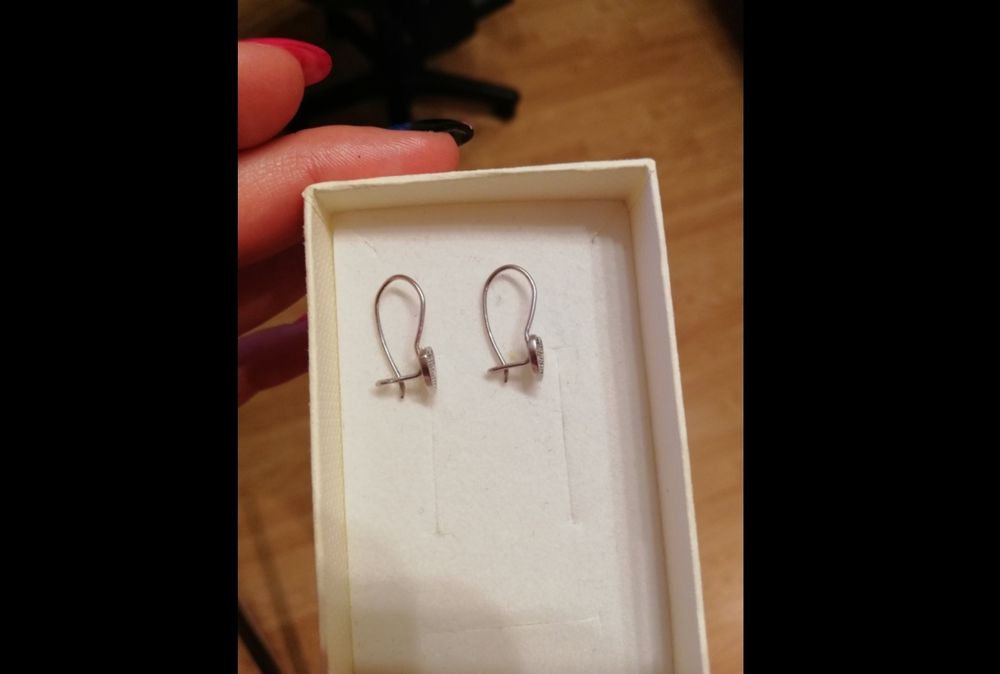Kolczyki nowe srebrne
