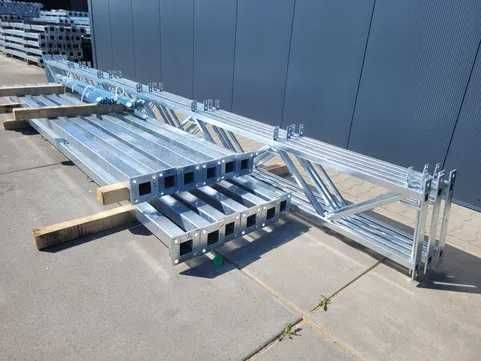 6x16 Konstrukcja stalowa wiaty garażu magazyn BEZ POZWOLENIA NA BUDOWĘ