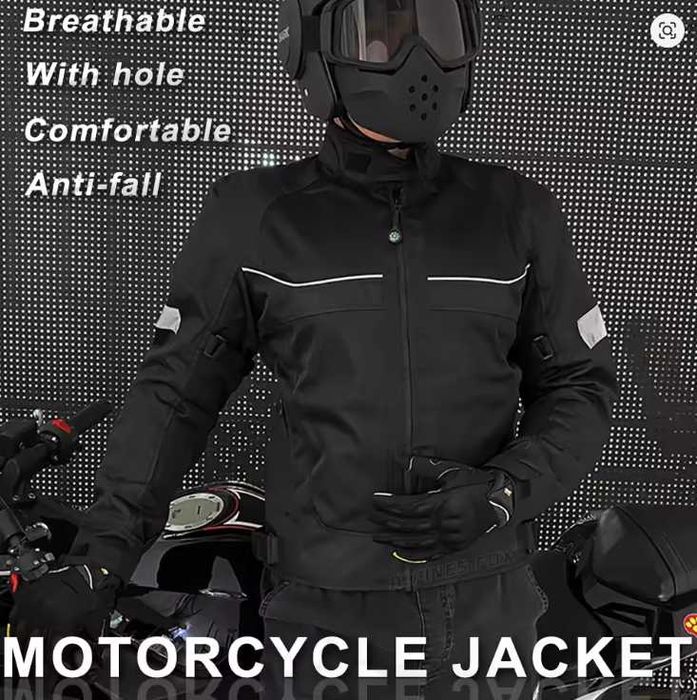 Casaco de Verão M, com 5 proteções para mota e trotinete