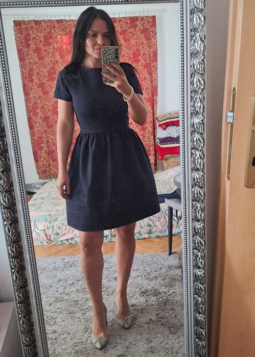 Granatowa elegancka sukienka  Minimum Scandinavian rozm.  M