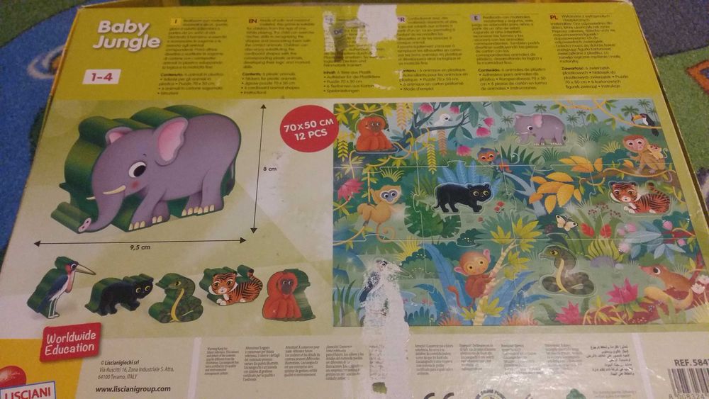 Układanka puzzle jungla