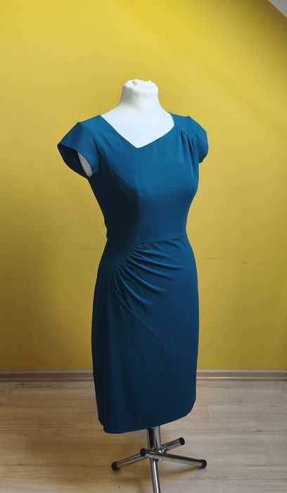 Elegancka sukienka Vissavi, ciemny morski, r. 36