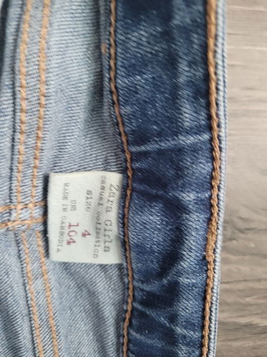 Spodnie dziewczęce 2 pary  r. 104