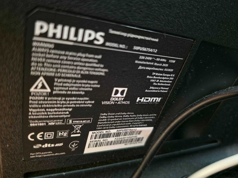 Philips 50pus6754 12