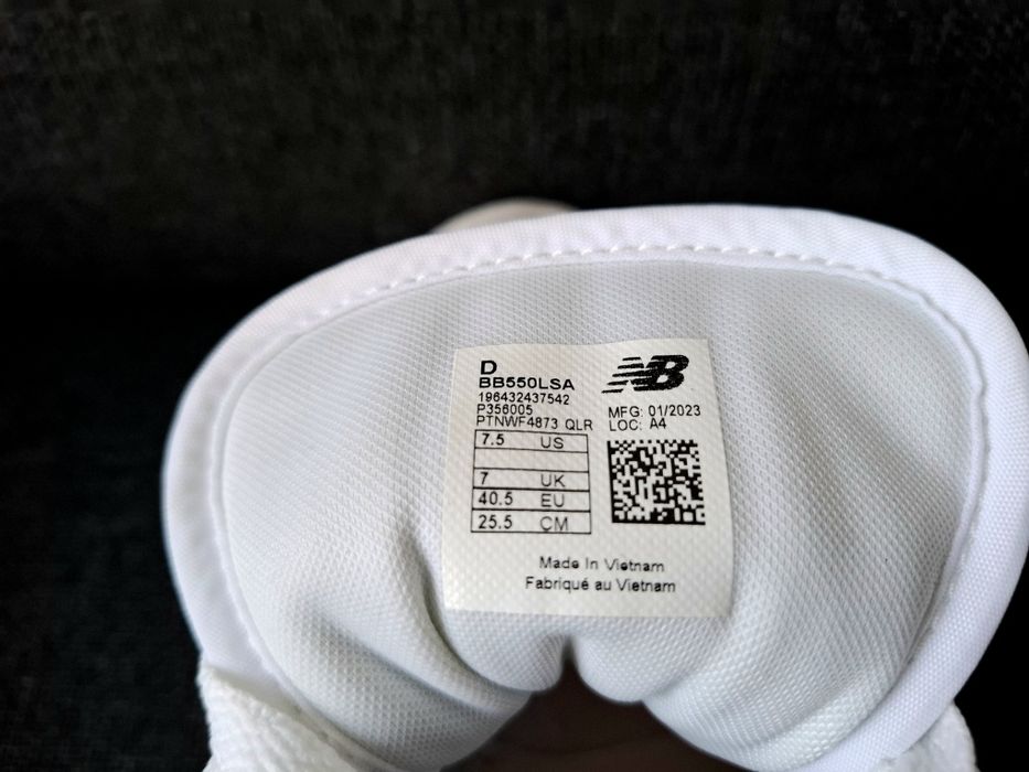 New Balance 550, sneakersy damskie, roz. 40,5