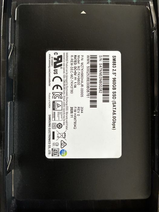Disco SAMSUNG SSD 960GB (SATA 6.0Gbps)