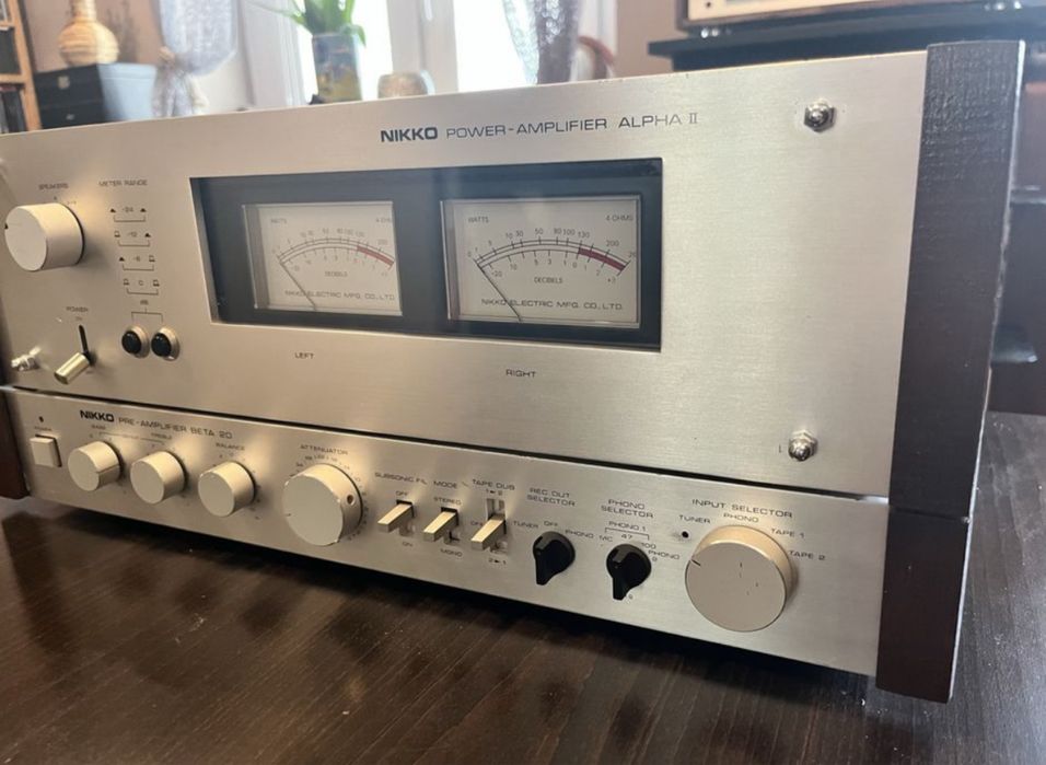 Zestaw stereo Nikko Alpha II- Nikko Beta 20