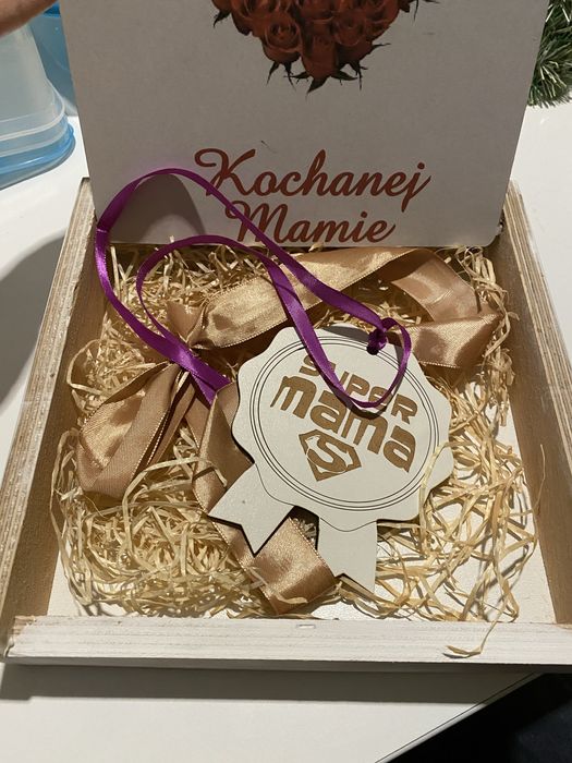 Drewniane pudełko Dzień Mamy