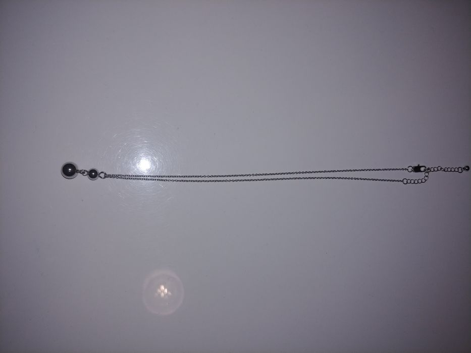 Celebrytka damska srebrna kulka